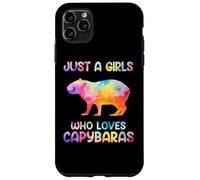 Watercolor Colorful Capybara Just a girl who loves Capybaras Carcasa para iPhone 11 Pro Max
