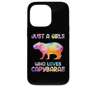 Watercolor Colorful Capybara Just a girl who loves Capybaras Carcasa para iPhone 13 Pro