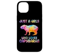 Watercolor Colorful Capybara Just a girl who loves Capybaras Carcasa para iPhone 14 Plus