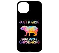 Watercolor Colorful Capybara Just a girl who loves Capybaras Carcasa para iPhone 15 Plus