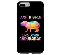 Watercolor Colorful Capybara Just a girl who loves Capybaras Carcasa para iPhone 7 Plus/8 Plus