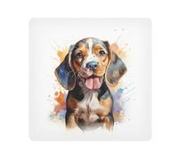 Watercolor Dog1 - Paño autoadhesivo mágico para cámara de lentes, protector de lentes, bolsa de maquillaje, 13.8 x 13.8 pulgadas, multicolor, 21.7x21.7in, moderno