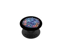 Watercolor Dragon Flowers Beautiful Art Colorful Graphic PopSockets PopGrip Adhesivo