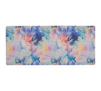 Watercolor Explosion in The Igor - Alfombrilla de escritorio multifuncional para teclado y animales para escritorio, alfombrilla larga para mouse para juegos, grande, 80 x 30 cm