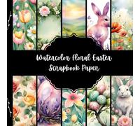 Watercolor Floral Easter Scrapbook Paper, Watercolor Spring Flowers Junk Journal Paper, Botanical Decorative Paper, DIY Projects, Origami, Collage Sheets, Decoupage Paper, 10 Designs, Double Sided