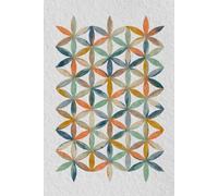 Watercolor Flower of Life Journal: Golden Hour: A Paperback Lined Notebook
