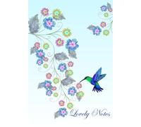 Watercolor Flowers with Bird Notebook: 6 x 9 inches with 120 pages