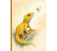 Watercolor Gecko Composition Notebook: Reptile-Themed Journal for Students Teens Kids and Nature Fans to Capture Notes Creative Ideas and Daily Reflections - 100 Pages, 7x10 inches