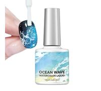 Watercolor Gel Nail, Fingernail Paint 10ML, Translucent Base with Gradient Build, Watercolor Nail Gel, Modern High-Gloss Artistic Style for Salon and Stage Weddings Parties