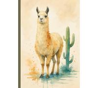 Watercolor Llama Composition Notebook: Andean-Themed Journal for Students Teens Kids and Animal Lovers to Record Notes Stories and Creative Reflections