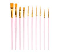 Watercolor Paint Brush Set - Premium Acrylic Painting Tools | Smooth Handle Drawing Accessories for Artists, Students, and Hobbyists, Ideal for Fine Detailing, Broad Strokes, Blending, and Washes