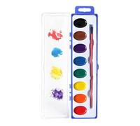 Watercolor Paint Set Kids, Washable Paints With Brush, Small Art Supplies
