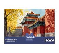 Watercolor Painting 1000 Pcs Stabiler Karton Puzzle Forbidden City Stressabbau Familienspiel Puzzles Als Geburtstagsgeschenke 38x26cm/1000pcs