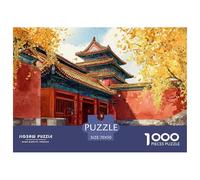 Watercolor Painting 1000 Pcs Stabiler Karton Puzzle Forbidden City Stressabbau Kreatives Spiel Puzzles Als Geburtstagsgeschenke 70x50cm/1000pcs