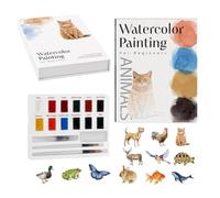 Watercolor Painting Book Drawing Art Pages Coloring Journal