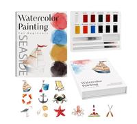 Watercolor Painting Book | Drawing Art Pages Coloring Journal