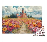 Watercolor Painting,LandsCapa PatternRompecabezas De 1000 Piezas para Adultos, Juegos De Desafío para Niños, Regalos70x50cm/1000pcs