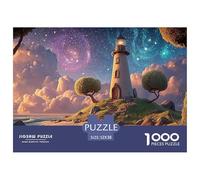 Watercolor Painting of The Milky Way 1000 Piezas Cartón Rompecabezas Fairy Tale Landscape Imágenes Vibrantes Juego Familiar Puzzle para Niños Pequeños 52x38cm/1000pcs