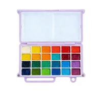 Watercolor Palette - 24-Well Paint Mixing Tray for Artists | Durabled Flexible with Separate Wells and Lid, Painting Accessory for Kids Adults Students Teachers Studio Outdoor Classes