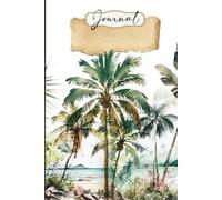 Watercolor Palm Trees Journal - Designed by L.T. Gentry | Lined - 120 Pages | 6x9 inches