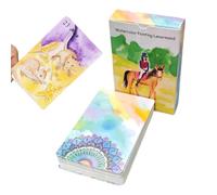 Watercolor Party Cards - Juego de 42 tarjetas de juego, juego de tablero familiar, coleccionable