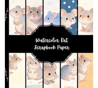 Watercolor Rat Scrapbook Paper, Animal Junk Journal Paper, Pet Decorative Paper, DIY Projects, Origami, Collage Sheets, Decoupage Paper, 10 Designs, Double Sided