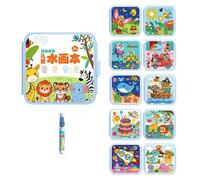 Watercolor Set - Educational Supplies, 20x20cm Reusable Paint Kit | Portable Water Colors With Pen For Kids, Boys, Girls, Beginners, Home & Classroom Art Activities