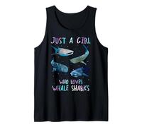Watercolor Shark Ocean Just A Girl Who Loves Whale Sharks Camiseta sin Mangas
