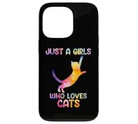 Watercolor Soloful Pet Cat Kitten just a girl who loves cats Carcasa para iPhone 13 Pro
