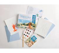 Watercolor the Easy Way Paint-Your-Own Watercolor Cards Coastal: Notecard Paint Kit with Paint and Brush Included: 4