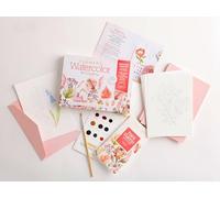Watercolor the Easy Way Paint-Your-Own Watercolor Cards Flowers: Notecard Paint Kit with Paint and Brush Included: 3