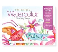 Watercolor the Easy Way Paint-Your-Own Watercolor Cards Friends: Notecard Paint Kit with Paint and Brush Included: 6