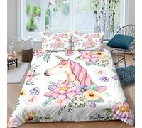 Watercolor whimsical Funda de Edredón Microfibra 3 Piezas Compuesto Impresión 3D Cierre de Acuarela whimsical Funda Edredon Fundas de Almohada Transpirable for niños y niñas Super king（260x220cm）