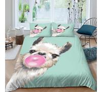 Watercolor Whimsical Funda Edredon Microfibra Suave 3 Piezas Estampado 3D Cremallera Oculta Acuarela Whimsical Funda de Edredón con Funda de Almohada Transpirable Lavables for niña Double（200x200cm）