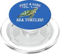 Watercolor Womens Just A Girl Who Loves Sea Turtles Lover PopSockets PopGrip para MagSafe