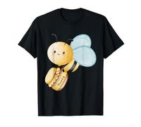 Watercolore Cute Bee Flying With Honey - Camiseta unisex Camiseta