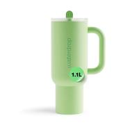 waterdrop® Botella Agua Acero Inoxidable 1.1 Litros - Thermo Conserva el Frío 12 Horas - con Pajita - Taza Térmica - Botella Térmica - Vaso Térmico Sin BPA