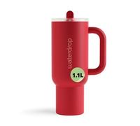 waterdrop® Botella Agua Acero Inoxidable 1.1 Litros - Thermo Conserva el Frío 12 Horas - con Pajita - Taza Térmica - Botella Térmica - Vaso Térmico Sin BPA