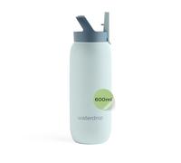 waterdrop® Botella Agua Acero Inoxidable 600 ml, Con Pajita, Termo Doble Pared: 24h Frio - 100% Hermética, Segura - Sin BPA: Para Niños. Botella Térmica Gimnasio, Water Bottle, Thermo, Cantimplora