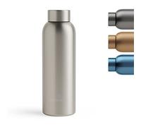 waterdrop® Botella Agua Acero Inoxidable 600ml, Termo Doble Pared: 24h Frio - 12h Caliente, 100% Hermética, Segura - Sin BPA: Para Niños. Botella Térmica Gimnasio, Water Bottle, Thermo, Cantimplora