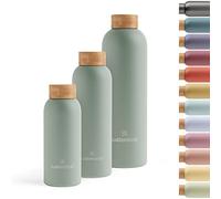 waterdrop® Botella Agua Acero Inoxidable 600ml, Termo Doble Pared: 24h Frio - 12h Caliente, 100% Hermética, Segura - Sin BPA: Para Niños. Botella Térmica Gimnasio, Water Bottle, Thermo, Cantimplora