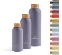 waterdrop® Botella Agua Acero Inoxidable 600ml, Termo Doble Pared: 24h Frio - 12h Caliente, 100% Hermética, Segura - Sin BPA: Para Niños. Botella Térmica Gimnasio, Water Bottle, Thermo, Cantimplora