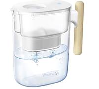 Waterdrop Chubby Jarra con filtro purificador de agua con filtro de 3 meses, 3,5 L, reduce el fluoruro, el cloro y más, certificado NSF, sin BPA, transparente (filtro de repuesto: WD-PF-01A Plus)