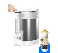 Waterdrop Dispensador de filtro de agua recargable de acero inoxidable, WD-ED21W, 5,3 l, 3 meses, ablandador de agua, jarra eléctrica, reduce el calcio, magnesio y más de 70 contaminantes, sistema de