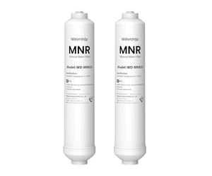 Waterdrop Filtro de Agua en Línea de Remineralización, Posfiltro de Conexión Rápida de 1/4" para Sistema de Filtro de Osmosis Inversa RO, Restauración de Minerales Esenciales (2)