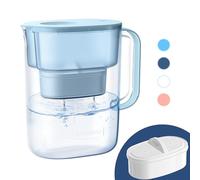 Waterdrop Lucid NSF Certificada Jarra Filtrante de Agua de 3.5L con Filtro de 1×90 Días, Reduce el Plomo, el Flúor, el Cloro y Más, sin BPA, Azul (Filtro de Repuesto: WD-PF-01A Plus)