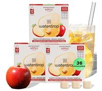 waterdrop® Microdrink MANZANA, 36 Pastillas Saborizantes Para Agua, Bebidas Mix sabor Zumo de Manzana, Sin Azúcar, baja en calorías y con vitaminas, Bebida Instantánea, Polvo Hidratación,Para Botella