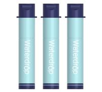Waterdrop Personal Pajita de Filtro de Agua para Senderismo, Sistema de Filtración Portátil para Acampar, Purificador de Agua Potable para Mochila de Viaje de Emergencia, Senderismo, Naranja (3)