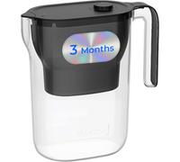 Waterdrop PT-05BL-L Jarra Filtradora de Agua, 3 Meses, 2,5L, Sin BPA, Negro | Certificado NSF, Filtro Purificador Larga Duración 200 Galones, Vida Filtro 5X Más Larga, Reduce Plomo, Fluoruro, Cloro y Más
