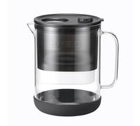 Waterdrop PT-72BL Jarra Filtradora de Agua Cristal, 2,5L, Diseño Vidrio Pr | Filtro 2 Meses, Certificado NSF/ANSI 53, 42 & 372, Reduce PFOA/PFOS, Cloro, Cadmio, Cobre & Mercurio, Sin BPA, Negro
